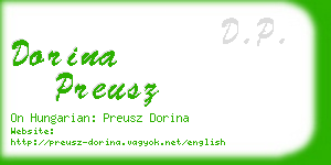 dorina preusz business card